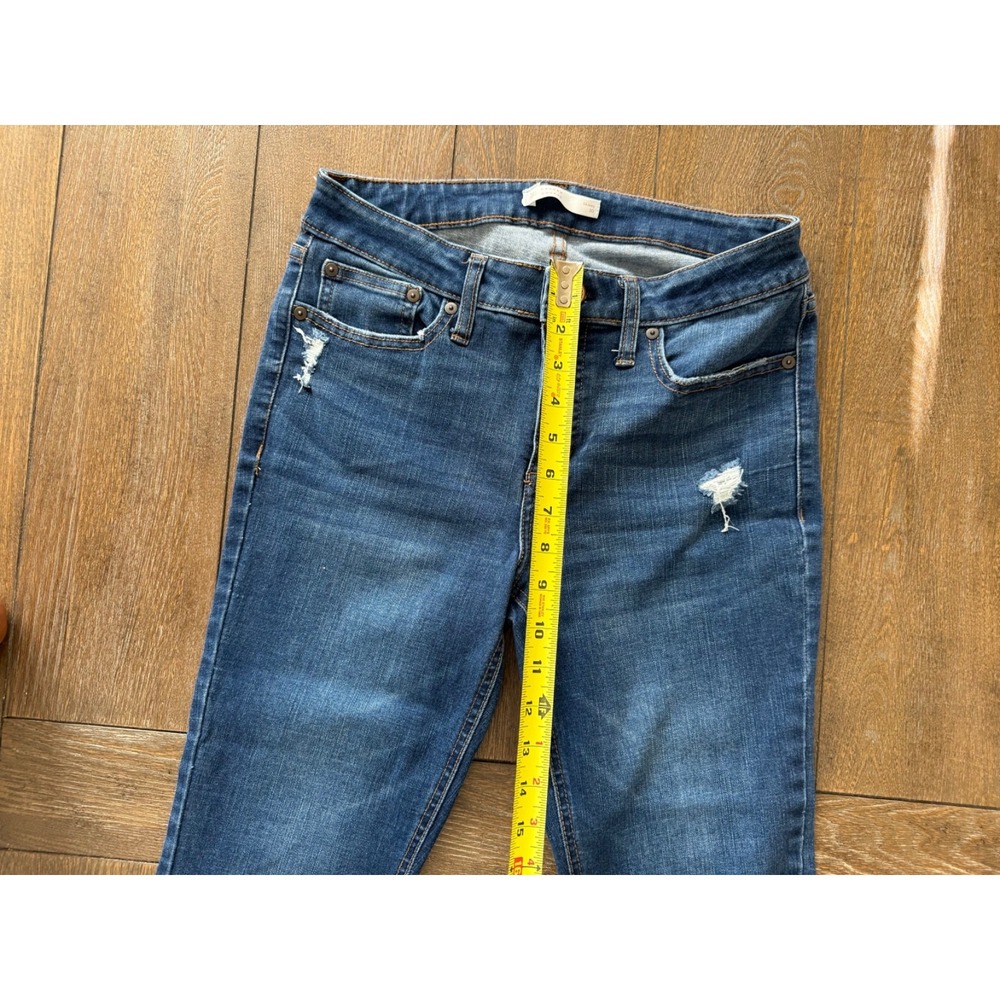 SOHO New York & Company Boyfriend Jeans Womens Size 8 Distressed Blue Denim - Picture 6 of 10